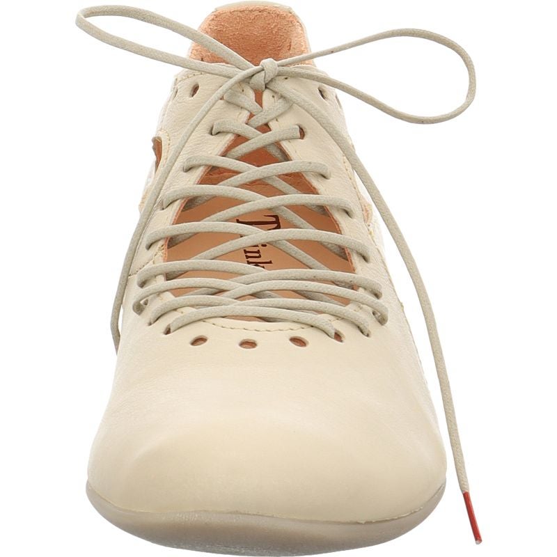 Think GUAD2 Woman Lace up shoe - Material: Leather in Beige