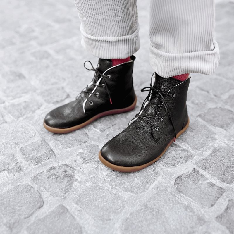 Think BLO Woman Ankle boot - Material: Leather in Black