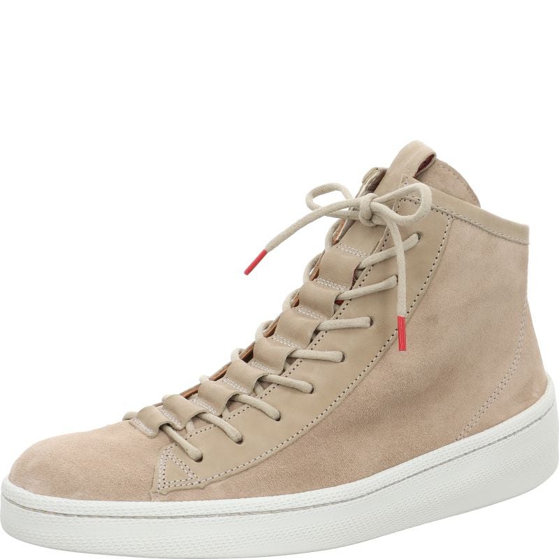 Think KUMI Woman Sneakers high - Material: Leather in Beige