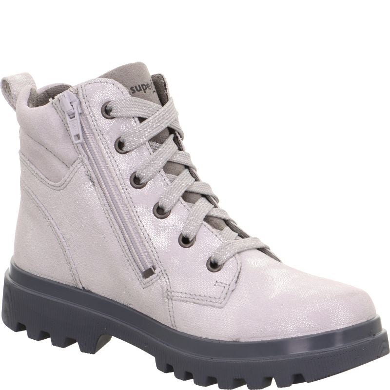 Superfit ABBY NOVA Mädchen Boots - Material: Leder/Textil in Grau