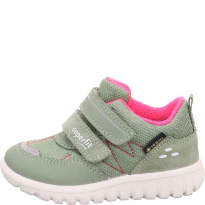 Superfit SPORT7 MINI Girls Sneakers low - Material: Leder/Sonstiges Material/Texti in Green