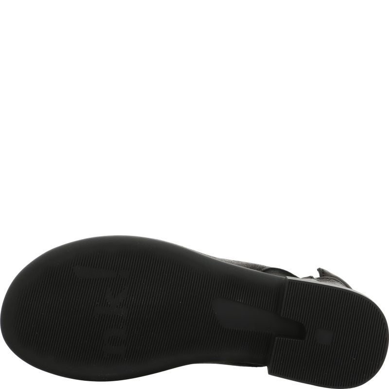 Think KAMAA Woman Strap sandal - Material: Leather in Black