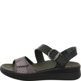 Think MEGGIE Woman Strap sandal - Material: Leather in Multi Colour