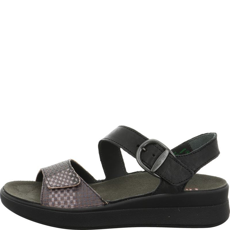 Think MEGGIE Woman Strap sandal - Material: Leather in Multi Colour
