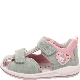 Superfit BOOMERANG Sandale - Material: Leder/Textil in Grün