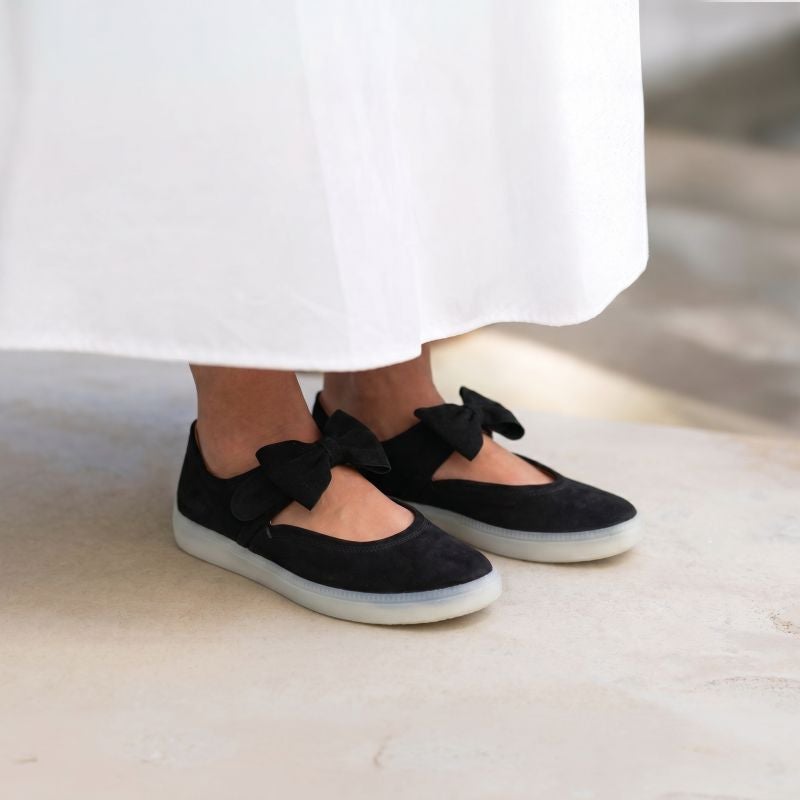 Think TURNA WOMEN Woman Ballerina - Material: Leather in Black
