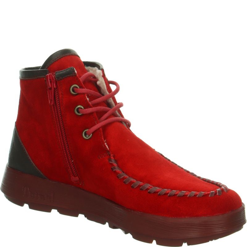 Think! COMODA Damen Stiefelette - Material: Leder in Rot