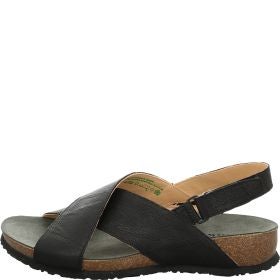 Think JULIA DAMEN Woman Strap sandal - Material: Leather in Black