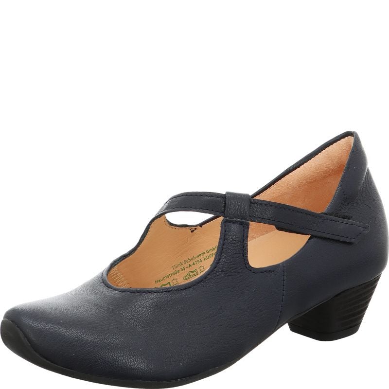 Think AIDA DAMEN Woman  - Material: Leather in Blue