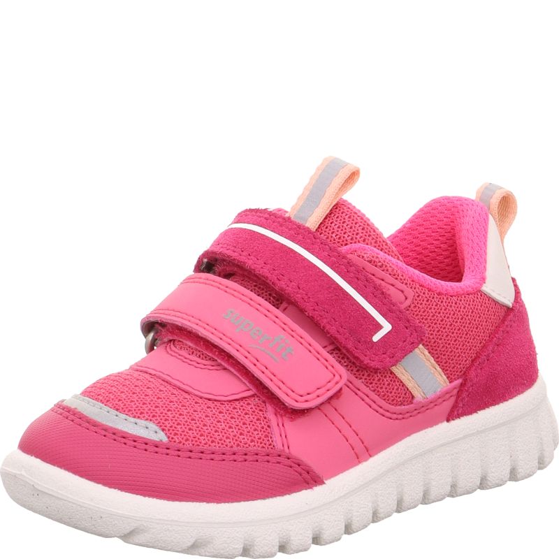 Superfit SPORT7 MINI Girls Sneakers low - Material: Leder/Sonstiges Material/Texti in Pink