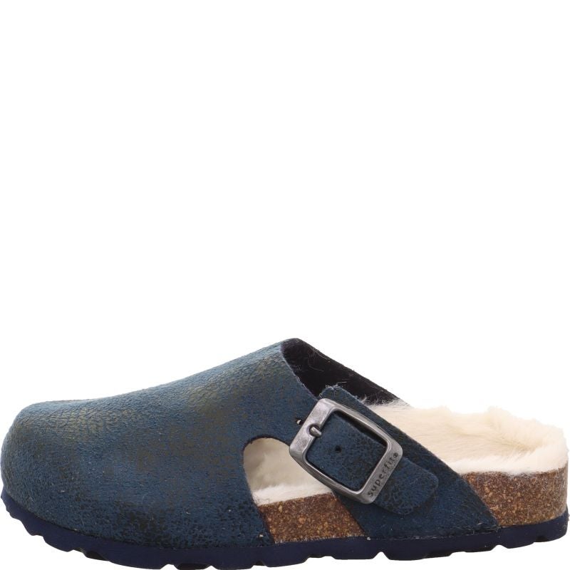 Superfit FUSSBETTPANTOFFEL Boys Clog - Material: Textile in Blue