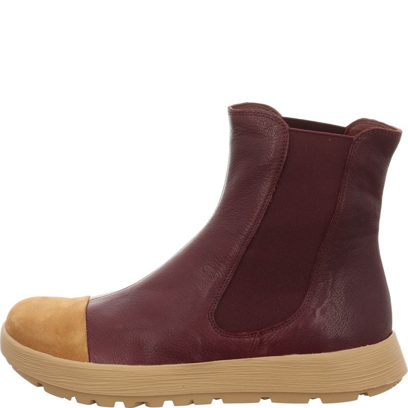 Think COMODA Woman Cheslea boot - Material: Leather in Red