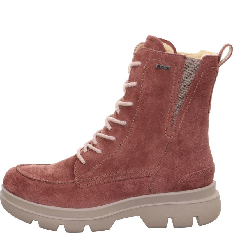 legero ANGELINA Damen Schnürboots - Material: Leder in Rosa