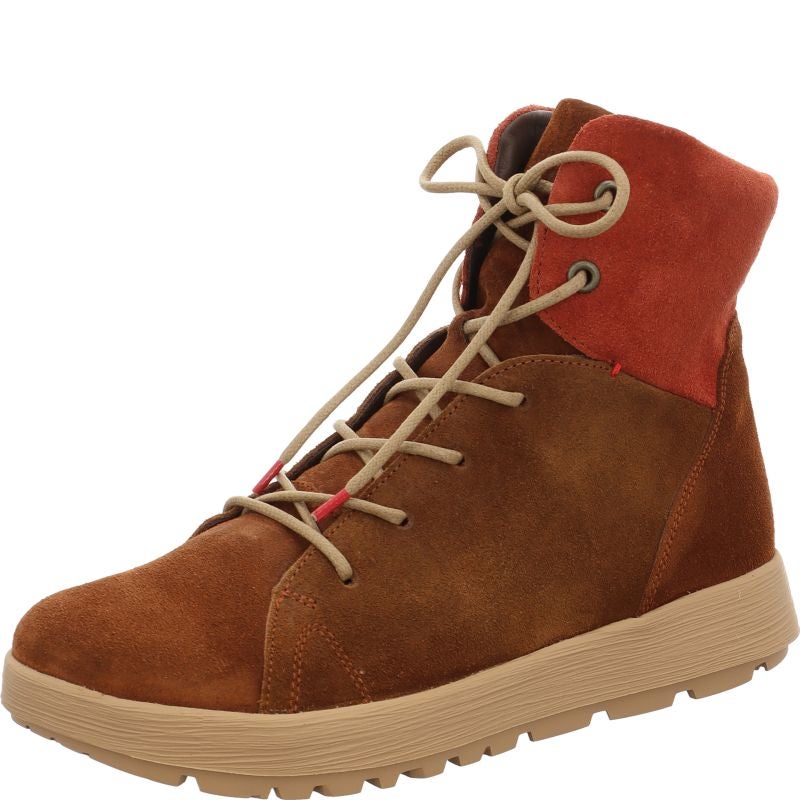 Think! COMODA Damen Stiefelette - Material: Leder in Braun