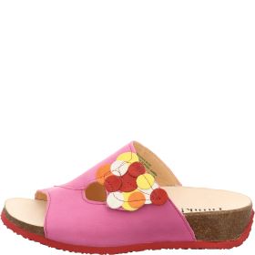 Think MIZZI DAMEN Woman Mules - Material: Leather in Pink