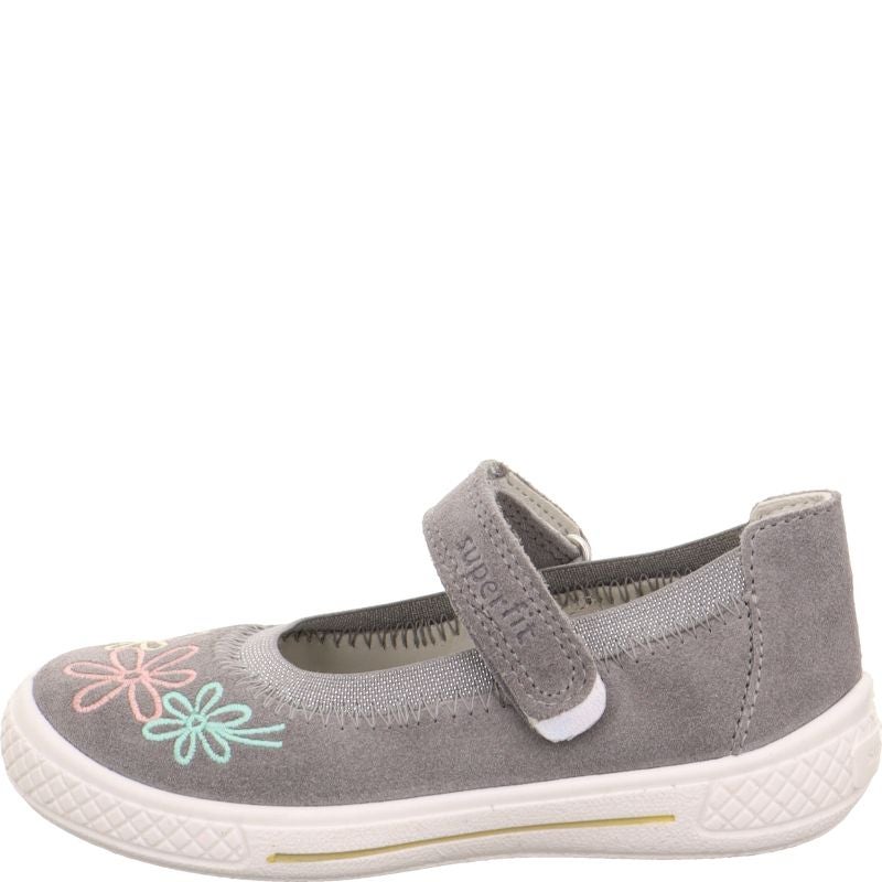 Superfit TENSY Girls Ballerina - Material: Leather in Grey