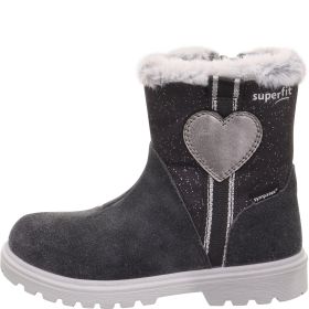 Superfit SPIRIT Girls Boot - Material: Leather/Textil in Grey