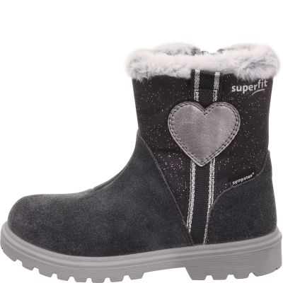 Superfit SPIRIT Mädchen Stiefel - Material: Leder/Textil in Grau