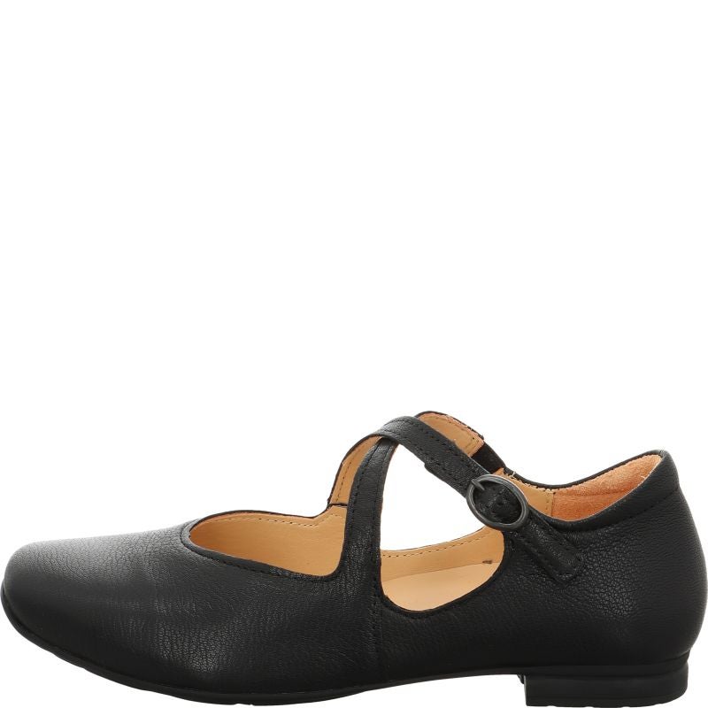 Think! GAUDI Damen Ballerina - Material: Leder in Schwarz