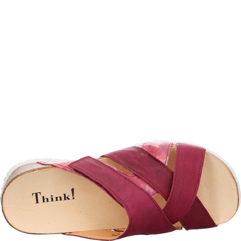 Think MIZZI DAMEN Woman  - Material: Leather in Purple