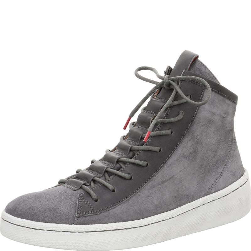 Think KUMI Woman Sneakers high - Material: Leather in Grey