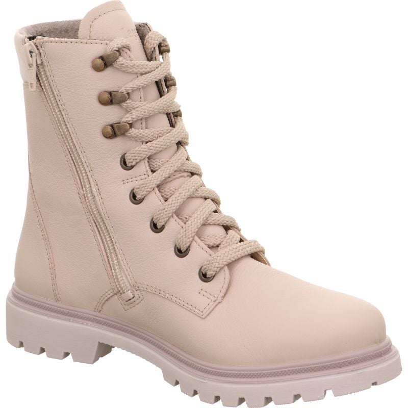 legero MONTA Damen Schnürboots - Material: Leder in Beige