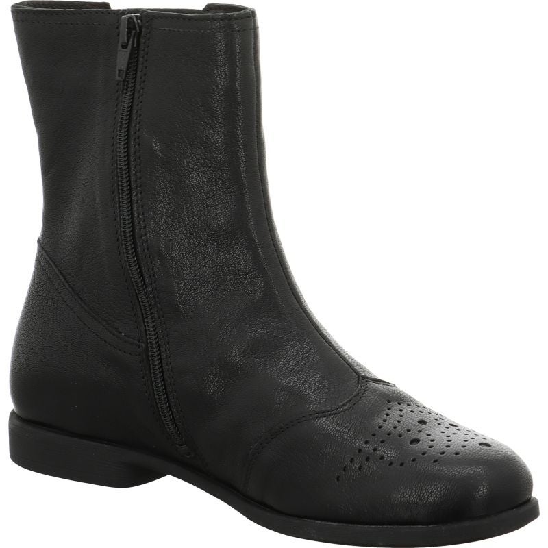 Think AGRAT Woman Ankle boot - Material: Leather in Black