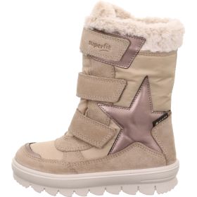 Superfit FLAVIA Mädchen Stiefel - Material: Leder/Textil in Beige