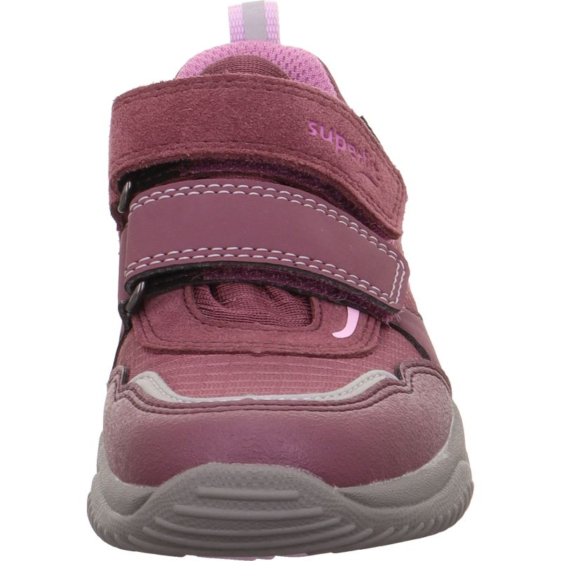 Superfit STORM Mädchen Sneaker low - Material: Leder/Sonstiges Material/Textil in Rot