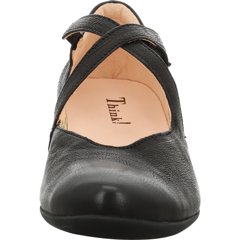 Think! GUAD2 Damen Ballerina - Material: Leder in Schwarz