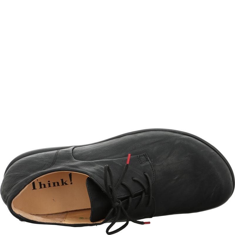 Think KONG HERREN Men Lace up shoe - Material: Leather in Black