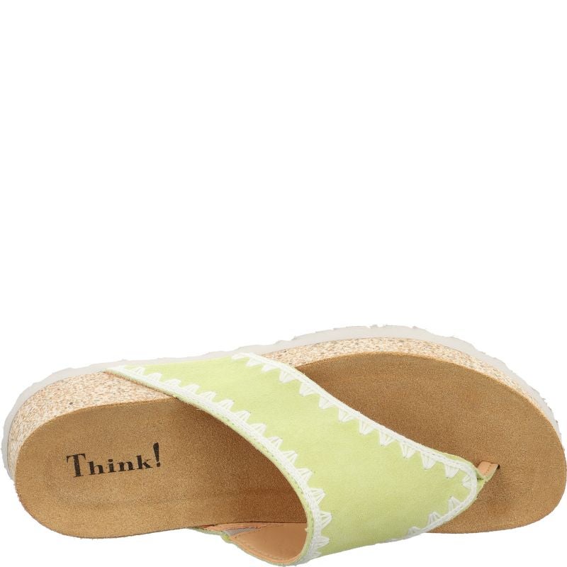Think KOAK DAMEN Woman Mules - Material: Leather in Yellow