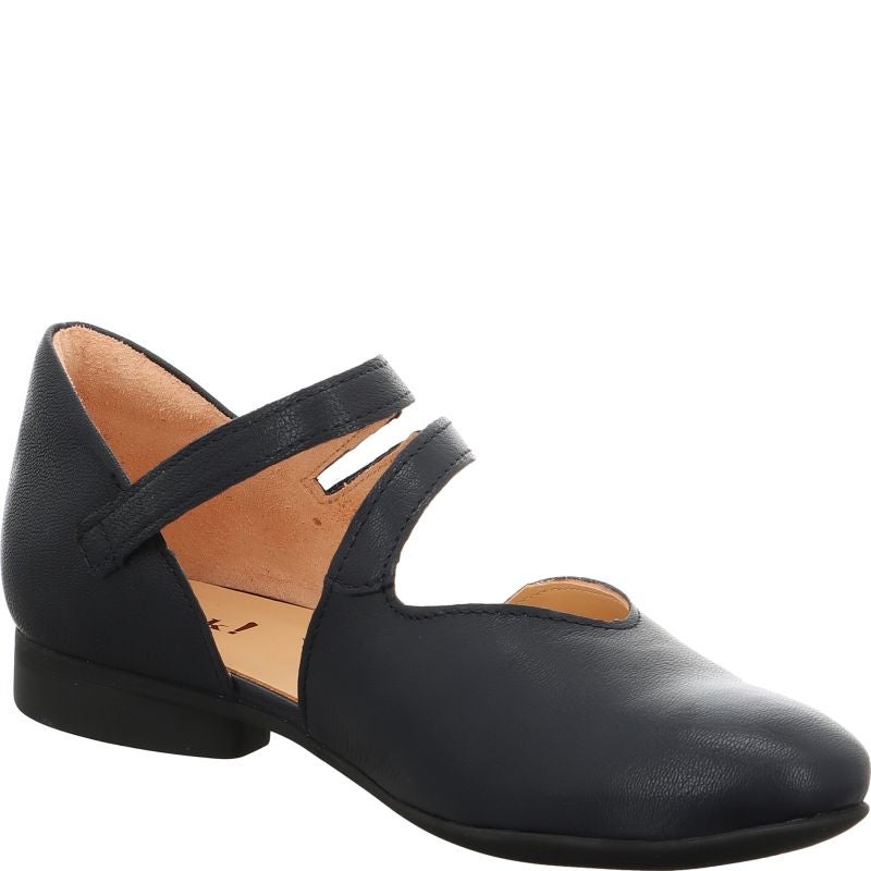 Think! GUAD2 Damen Ballerina - Material: Leder in Blau
