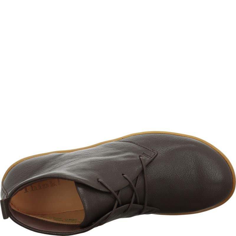 Think! NATURE Damen Sneaker high - Material: Leder in Braun
