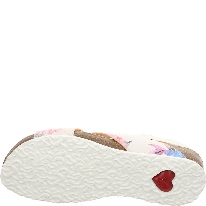 Think JULIA DAMEN Woman Strap sandal - Material: Leather in Multi Colour