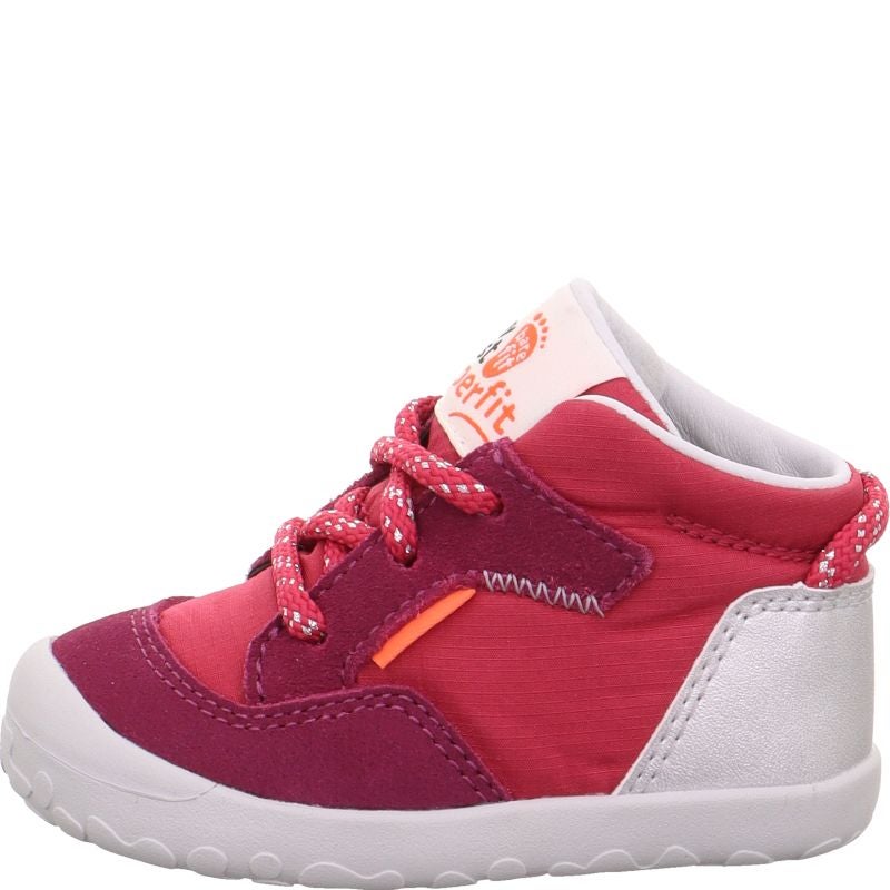 Superfit FLUMMI Girls Sneakers high - Material: Leather/Textil in Red