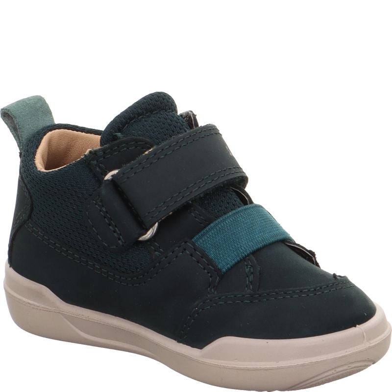 Superfit SUPERFREE Unisex | Boys Sneakers high - Material: Leather/Textil in Green