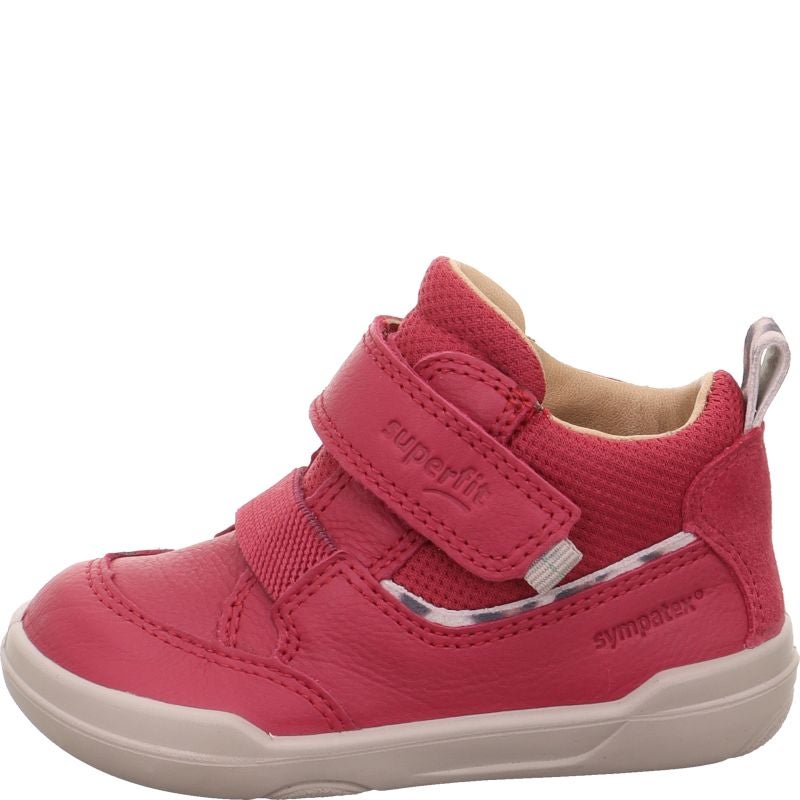 Superfit SUPERFREE Unisex | Girls Sneakers high - Material: Leather/Textil in Red