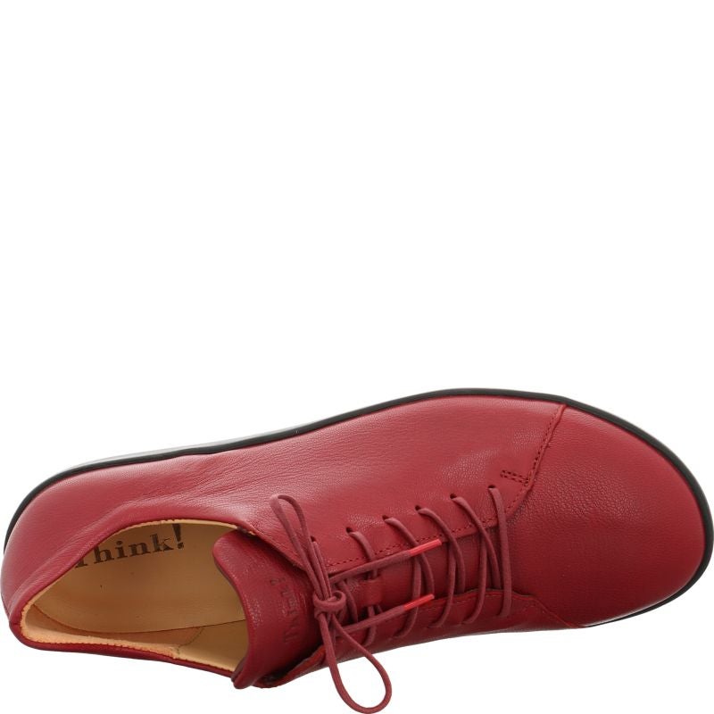 Think NATURE Woman Sneakers low - Material: Leather in Red