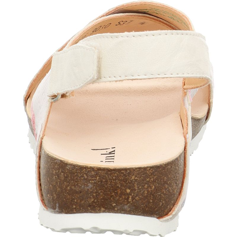 Think JULIA DAMEN Woman Strap sandal - Material: Leather in Multi Colour