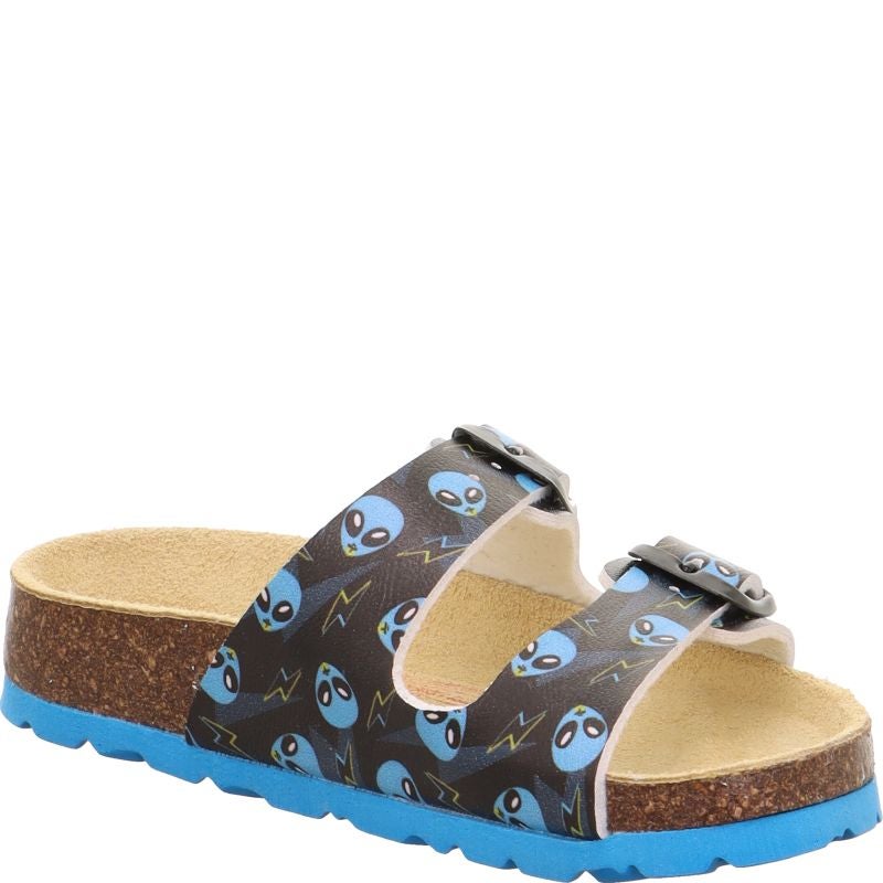 Superfit FUSSBETTPANTOFFEL Boys Slipper - Material: Sonstiges Material in Black