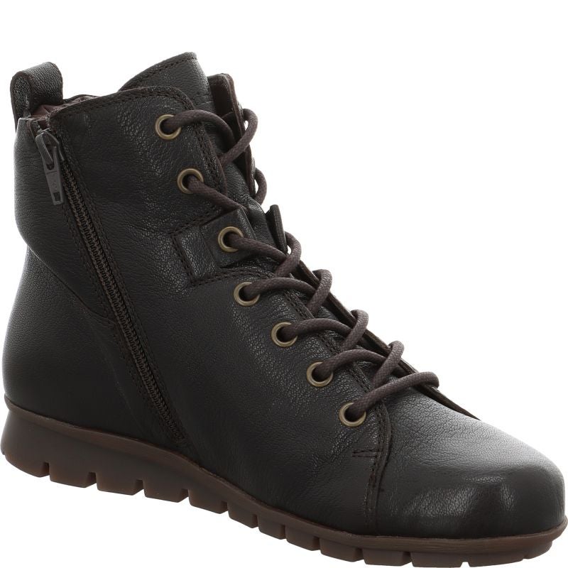 Think MENSCHA Lace-up boot - Material: Leather in Brown