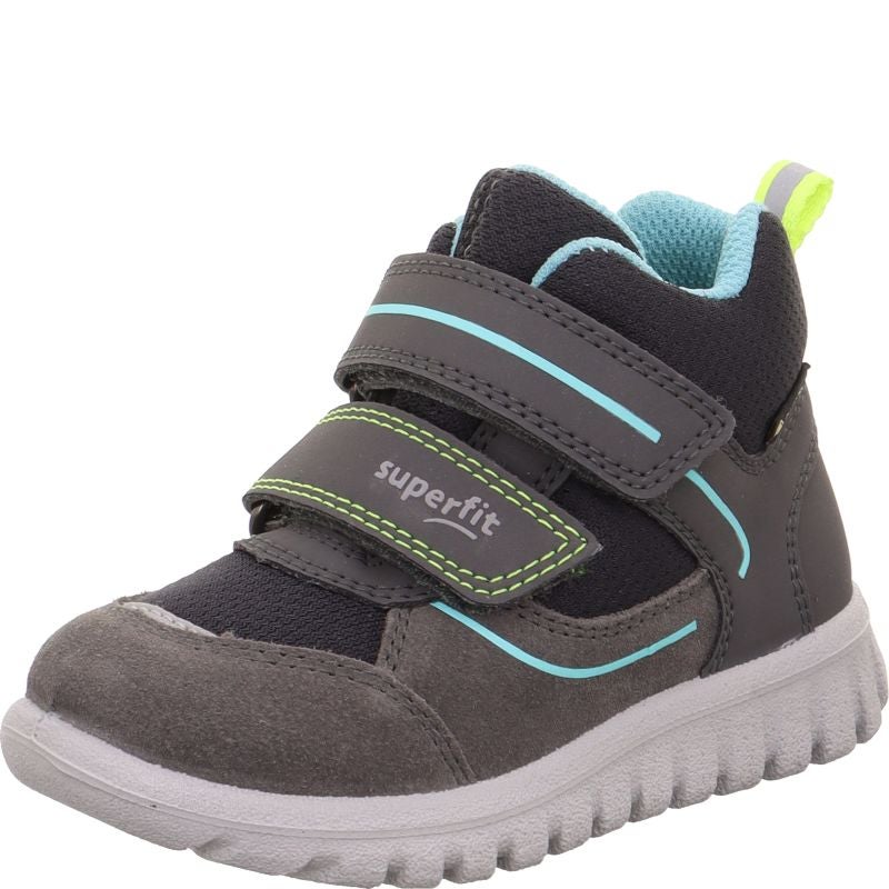 Superfit SPORT7 MINI Sneakers high - Material: Leder/Sonstiges Material/Texti in Grey