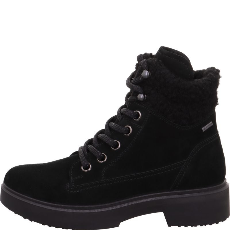 Legero ANGEL Damen Schnürboots - Material: Leder in Schwarz
