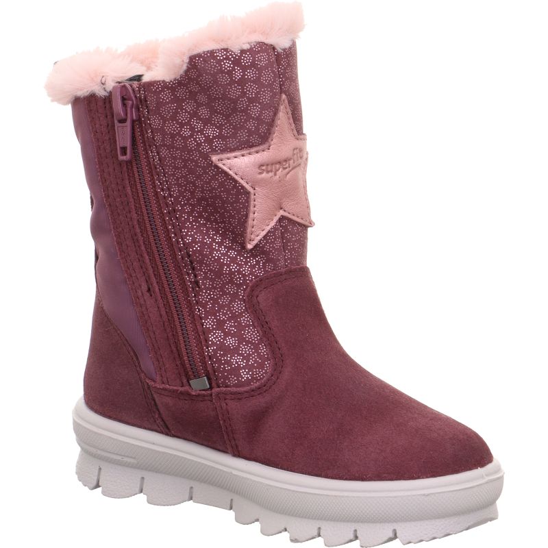 Superfit FLAVIA Stiefel - Material: Leder/Textil in Rot