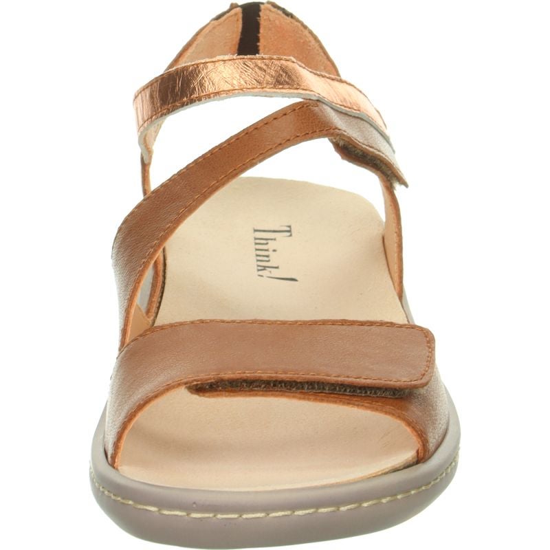Think CAMILLA DAMEN Woman Strap sandal - Material: Leather in Brown