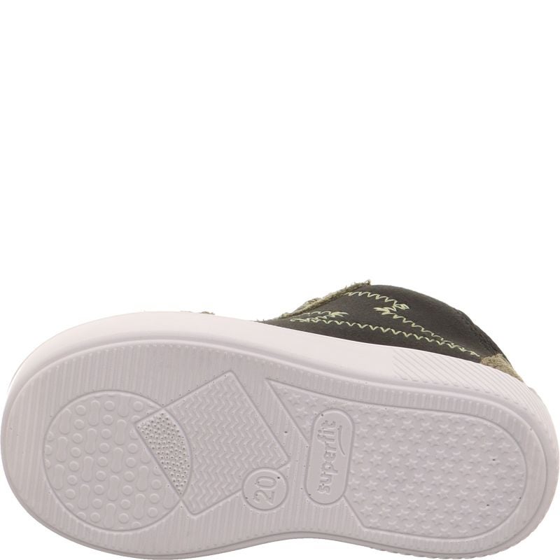 Superfit SUPIES Boys Sneakers high - Material: Leder/Sonstiges Material/Texti in Green