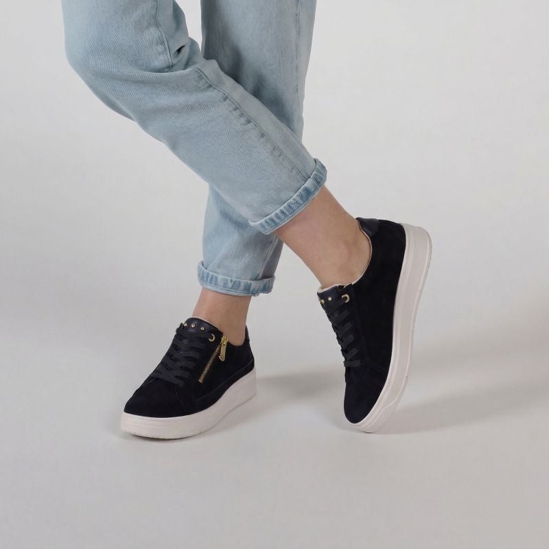 Legero REJOISE Damen Sneaker low - Material: Leder in Blau