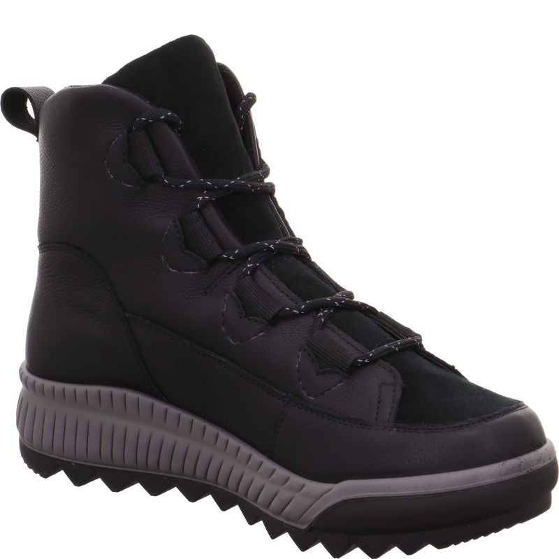 Legero TIRANO Damen Schnürboots - Material: Leder in Schwarz