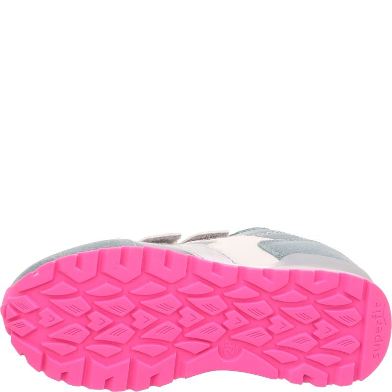 Superfit DASH Sneaker low - Material: Leder/Sonstiges Material/Textil in Grün